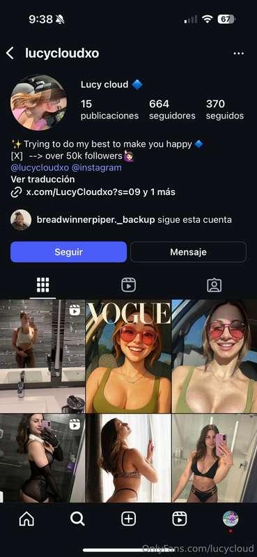 Once again, this is NOT me and I’ll never make a porn instag..