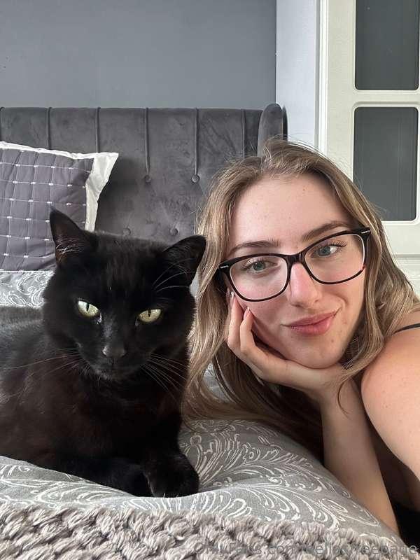 Posing for the camera like her mum