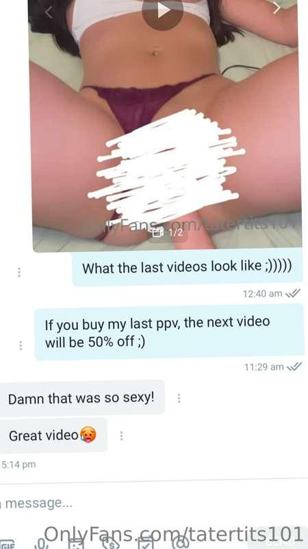 Great reviews guys on the last ppv video I sent out ;)