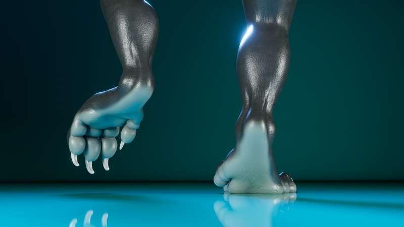 <Early access, Animation, GIF> Kobold feet