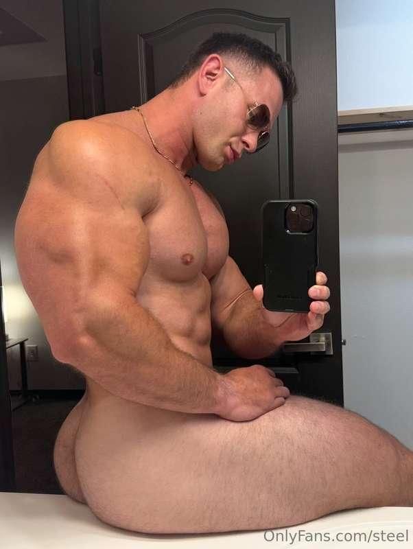 Just an Alpha male sweating ass on your counter top after gy..