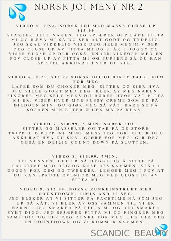 ***NEW MENU WITH PRICES & DESCRIPTON***   
NORSK JOI MENU 2
..