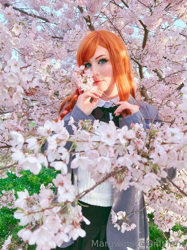 I went shooting in the Sakura blossoms today 🌸 they smell so..