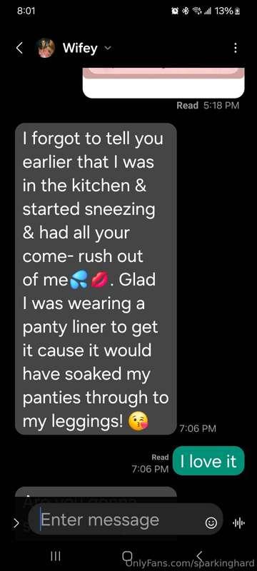 Love that she sends me messages like this