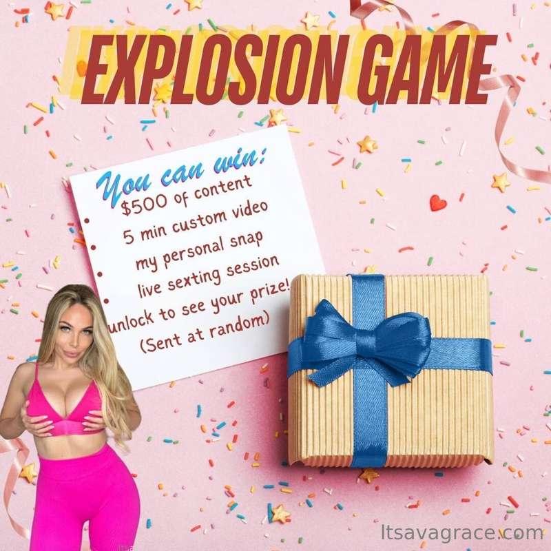 💥MY EXPLOSION GAME IS HERE 💥-are you feeling lucky?! Unlock ..