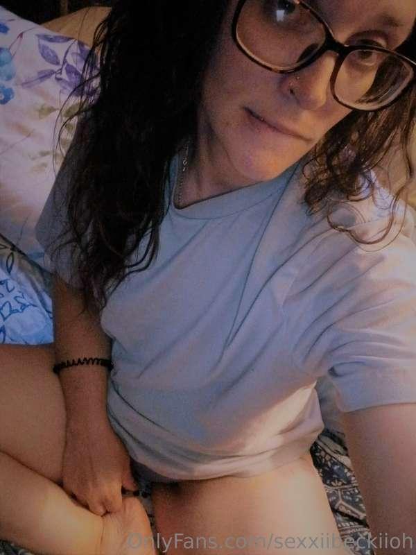 Kids are asleep, time to relax wearing daddys shirt