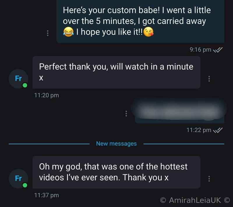 Just to let you know my custom videos are amazing 😛  I’m onl..