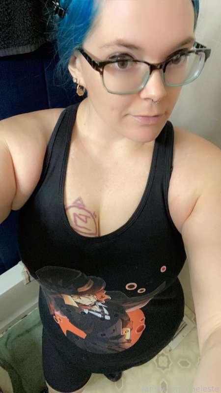 Been feeling really down about my weight. #fyp #hucow #lactation #lactating #hugetits #naturaltits #workout #exercise #nerdy #anime