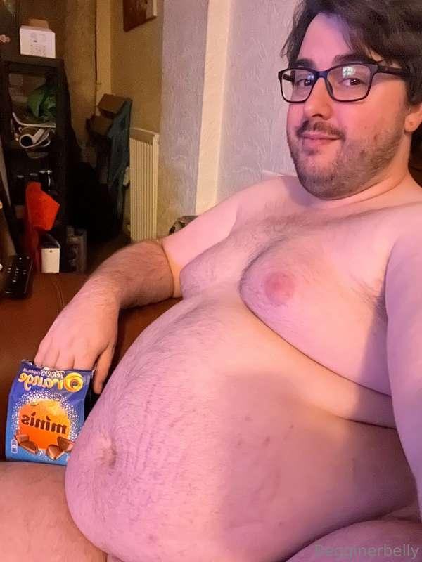 A nice night to myself of sitting on my fat ass eating every..