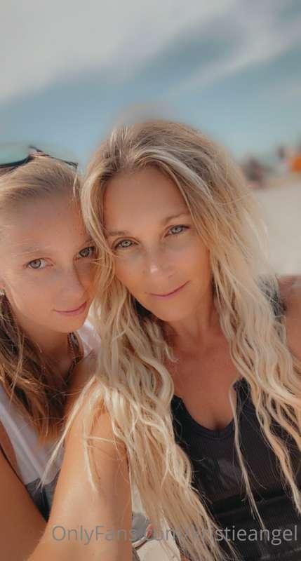 Spent the day at the beach today 👙⛱beautiful day for it wind..