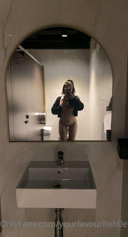Thought I looked hot in the club bathroom last night so took..