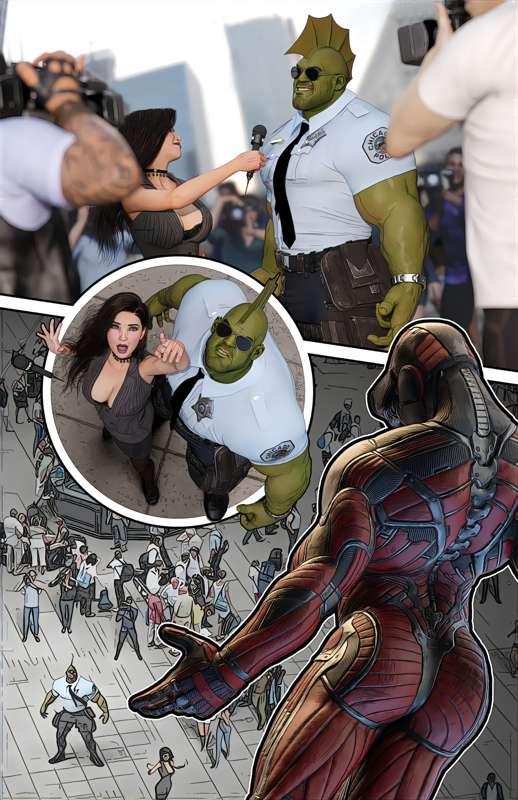 Savage Dragon Comic (PAGE 01 WIP)