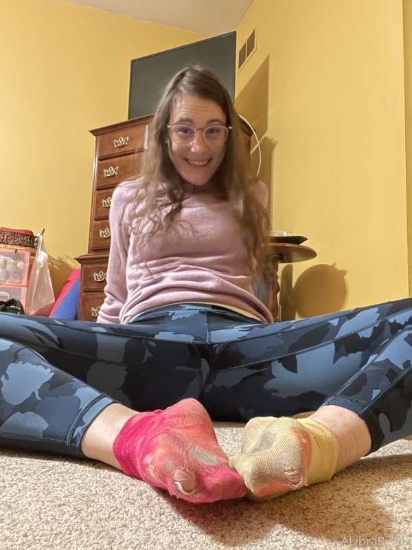 I got holes in both socks today. Oops. I wonder about the st..
