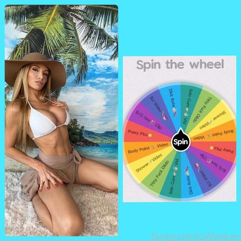 🅢🅟🅘🅝 🅣🅗🅔 🅦🅗🅔🅔🅛 🅒🅐🅜🅟🅐🅘🅖🅝

I'd love to spin this wheel so I could spoil you with some surprises, baby! 💗

🎡 $9 = 1 Spin
🎡 $17 = 2 Spins
🎡 $24 = 3 Spins

Check this out 🎡 https://fansly.com/post/525200951632470016