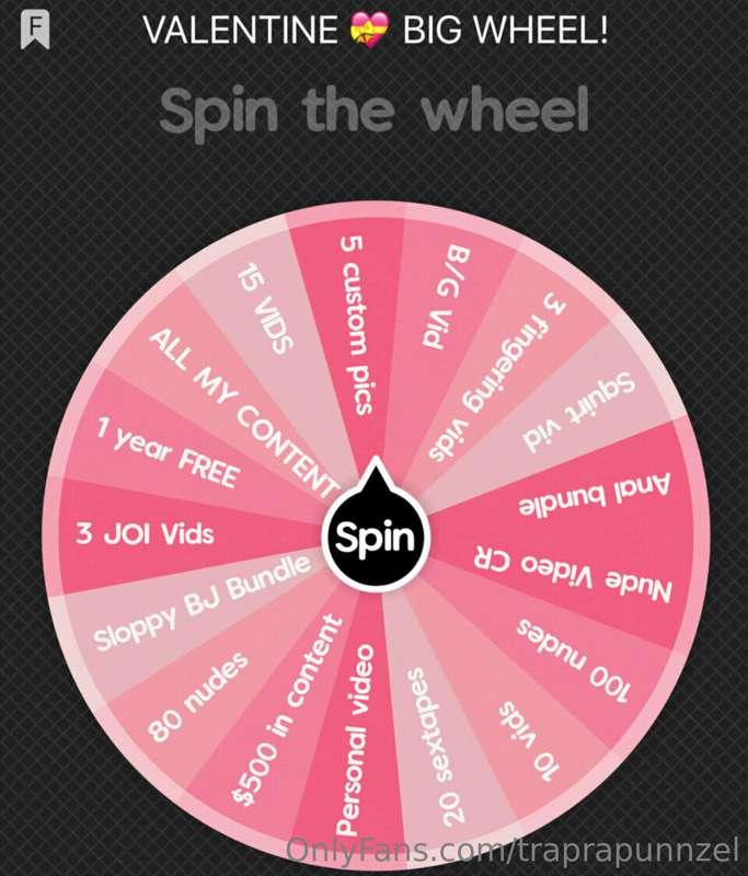 💞♥️ VALENTINES DAY BIG WHEEL! ♥️💞
$10 - 1 SPIN | $20 - 2 SPI..