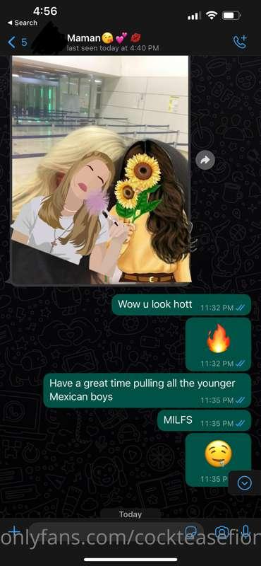 Conversations with my MIL (mother-in-law)
Don’t forget to sw..