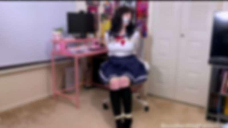 I've been studying hard for my school report on shibari, but I don't quite get it. Can you come over and help? Listen I'm not ashamed to have all this kinky stuff. At least...I didn't expect you to tie me so tight, gag me, and even tease me by placing the scissors nearby. I keep trying to reach them but it's too hard. What? you brought duct tape too? and what's with that vibrator in your hand?
2 options available
Left: 1 HD video (3-4min) & 20 pics (4k) showing me in school girl uniform, tied up with rope, gagged with duct tape, and later taped to a chair with my braw showing (you perv). I try to reach for the scissors on my desk, watch as I get frustrated (I'm quite cute you know), you also grope my breasts, play with my skirt and tickle my feet.
Right: 1 NSFW HD video (5min) with vibrator toy play, duct tape chair bondage, climaxes, and tickling, also toying with me by placing the scissors in my lap (so cruel) also my breasts are showing, you play with my nipples too (I don't mind) and touch my panties
Enjoy!
I, Cat (age 21+), consent to everything done to me making these videos. I was respected by my partner and felt safe during filming. Enjoy!
disclaimer: you must be the legal age to view and purchase our videos, we are not responsible for your actions, anything seen is done with a consensual partner or involves fictional characters. BoundNerd69 displays bondage fantasy scenarios on DeviantArt, Fansly, Twitter, and BlueSky only. Paid BoundNerd69 content cannot be redistributed, doing so will lead to legal consequences. Scenes from BoundNerd69 anime video previews (not paid videos) cannot be shared without giving credit to BoundNerd69.
#fyp #schoolgirl #cosplaybondage #vibrator