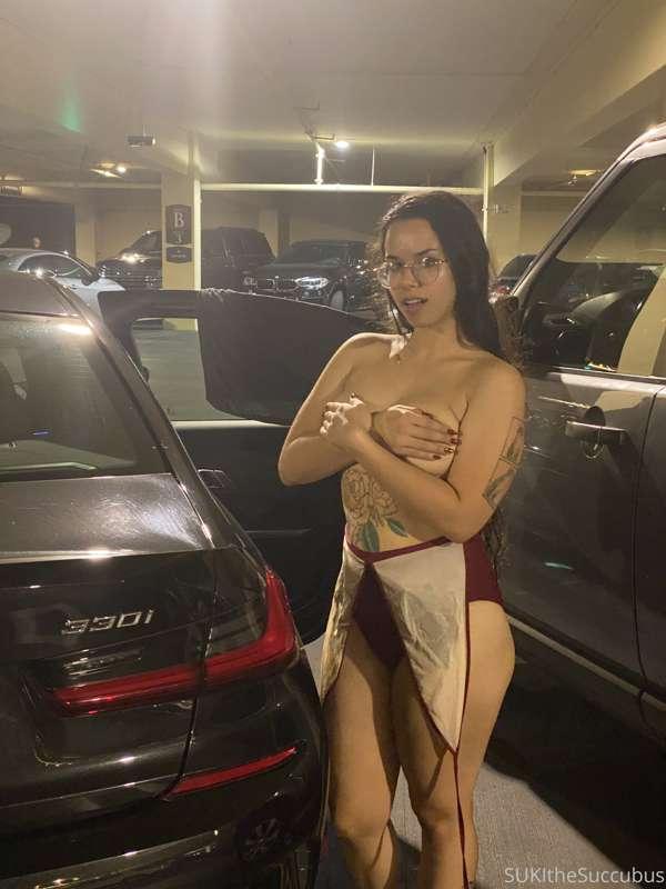 Got caught up in the parking garage 👀