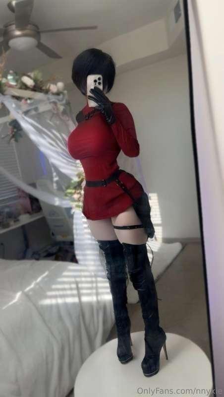 these heels hurt🖤be my chair for me leon <3 ada wong for the..