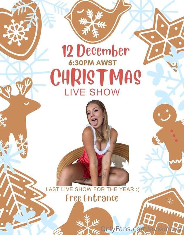 COME JOIN ME FREE ENTRY TO MY BIGGEST LIVE SHOW EVER!!! 6:30..
