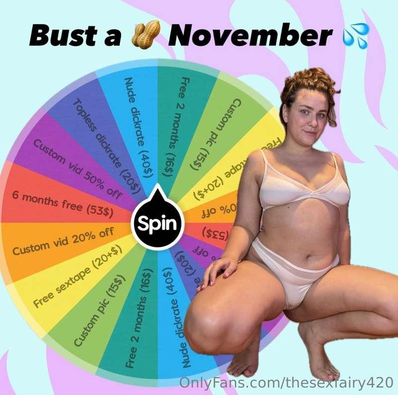 Bust a Nut November 🥜💦😈In protest of NNN I am giving away my..