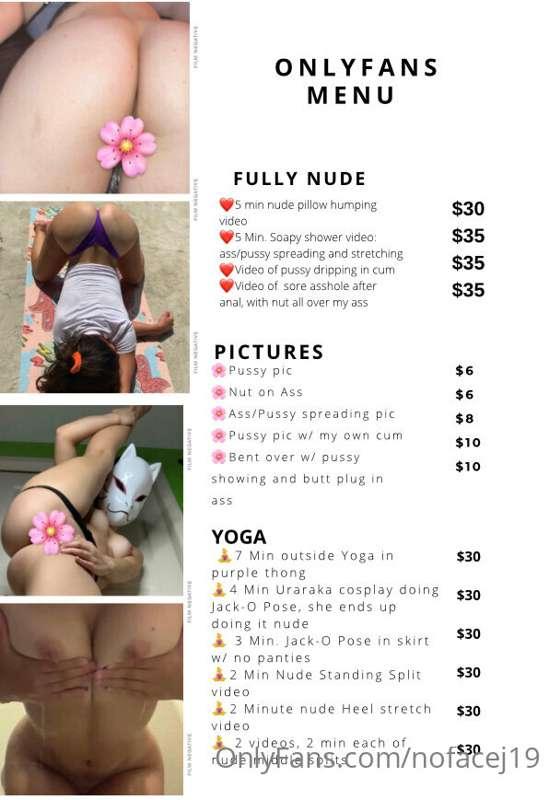 Here is my updated menu in case you haven’t seen it yet! I d..