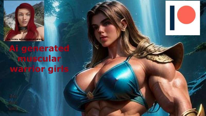 ai generated muscular warrior girls