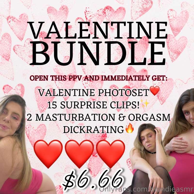 VALENTINE BUNDLE!✨
For the month of February you can get thi..