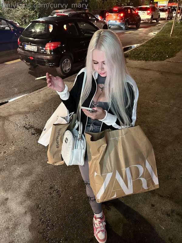 I just want something feminine: to go shopping and then on a..