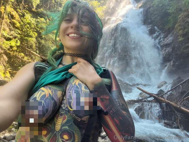This waterfall wasn't the only wet thing there.