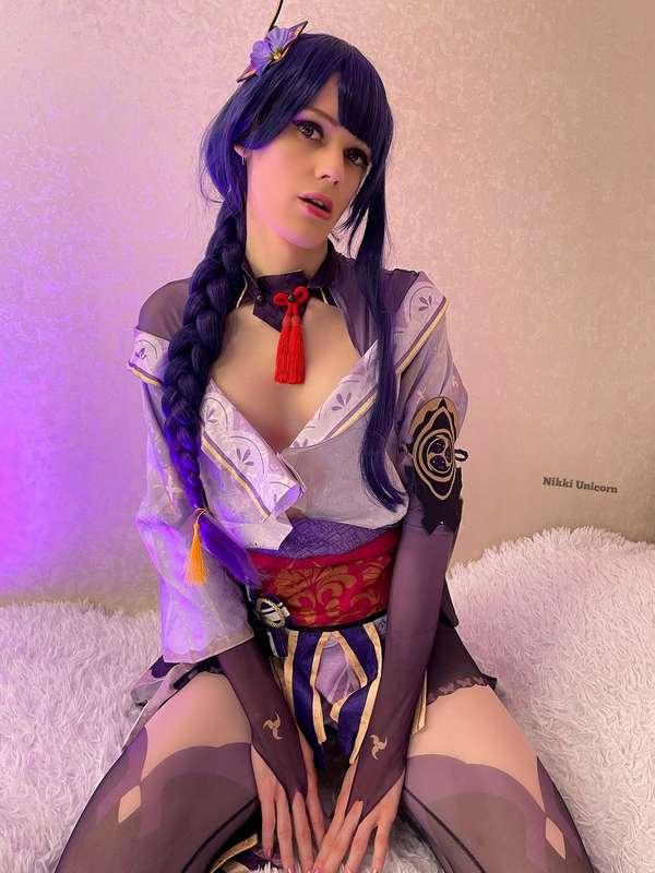 Raiden from Genshin impact cosplay 💜