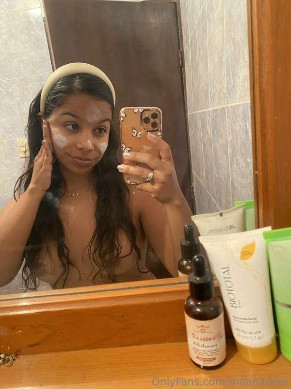 is it normal to do my skin care routine while naked?