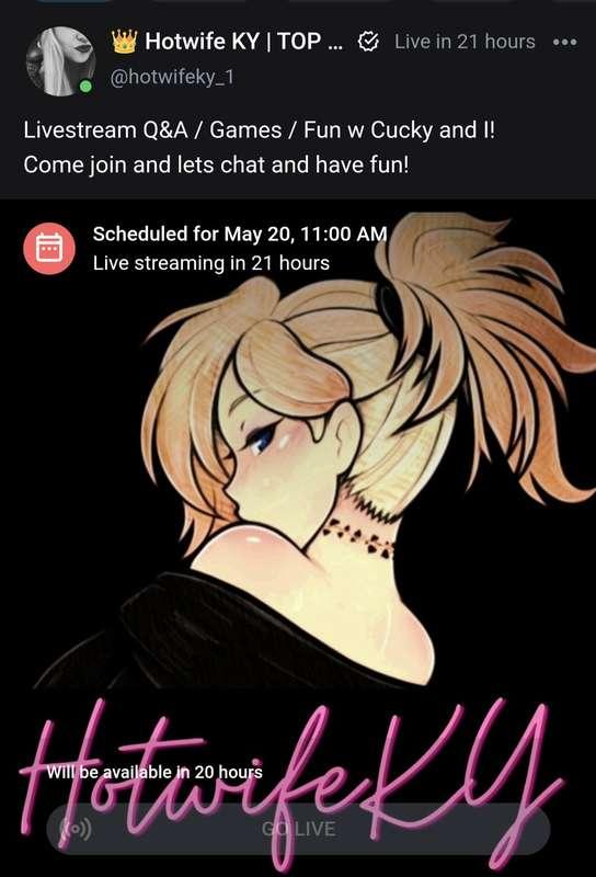 We will be going live tomorrow morning Saturday the 20th at ..