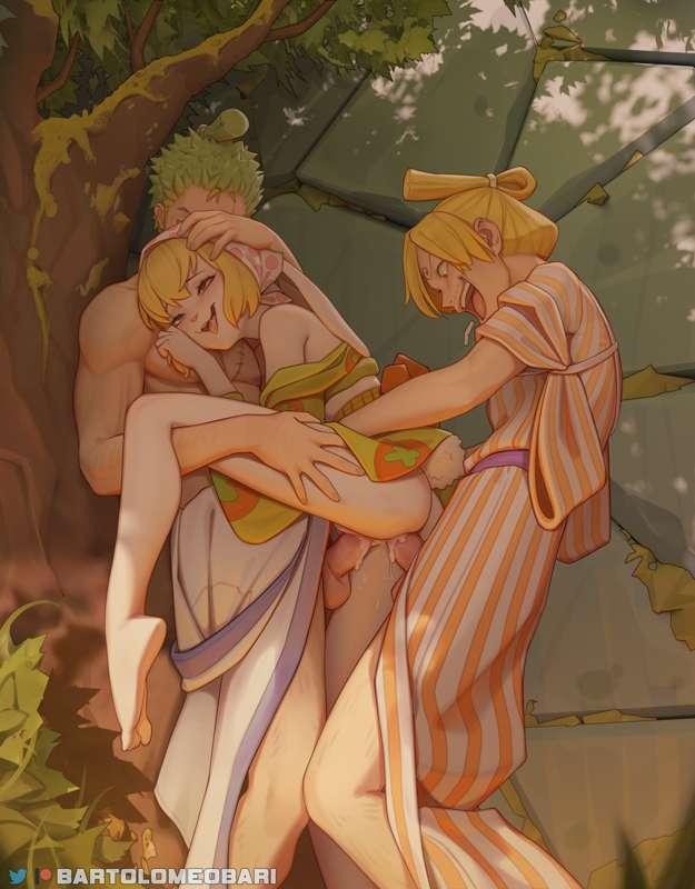 Carrot getting double-teamed
