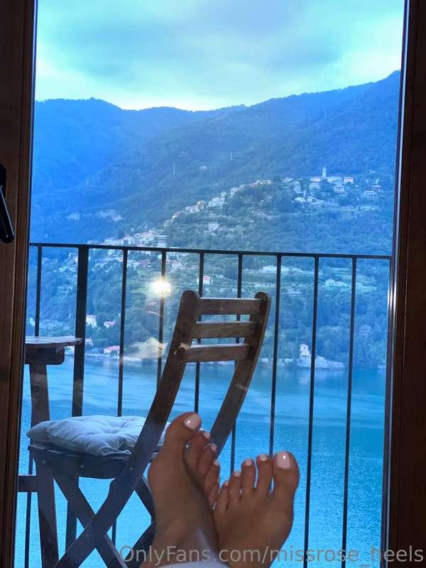 Good morning my boys whos coming to suck those toes in lake ..