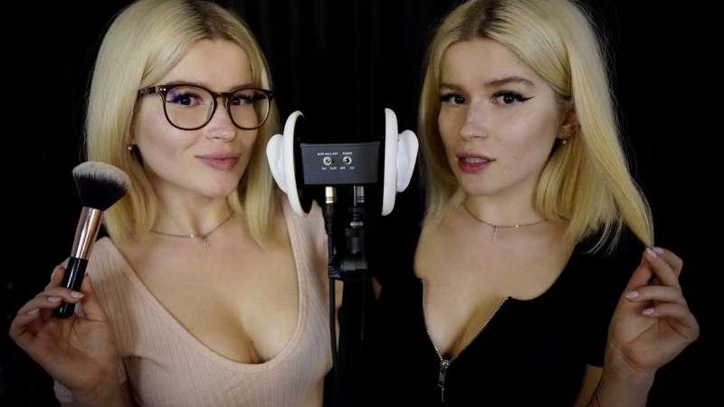 ASMR 3Dio twins triggers