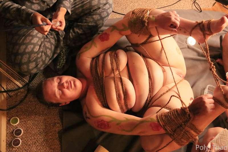 We tied up and painted Nikki. It was fun and silly!