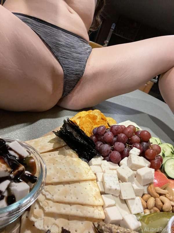 My charcuterie board looked so tasty I had to pose with it. ..
