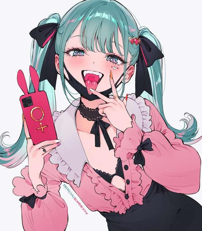 Gay vampire Miku (4k/NSFW alt ver/Sketch)