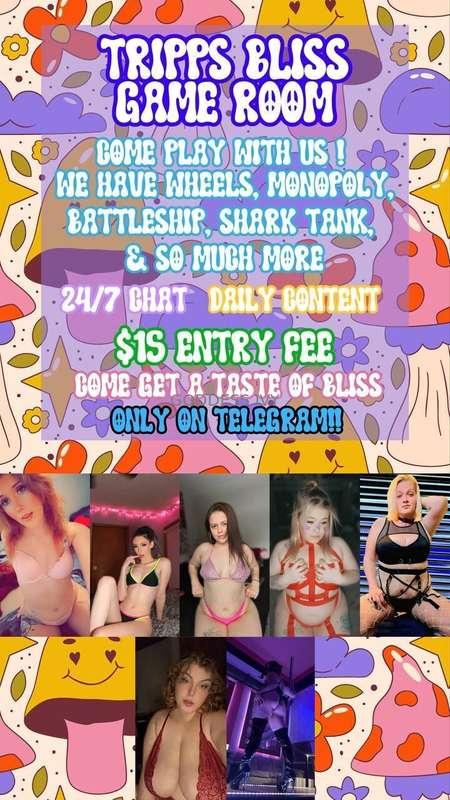 Join us on TG 
$15 entry fee, tip & get the link!