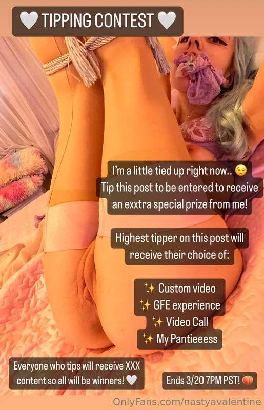 ✨🍑2024 TIPPING CONTEST!!! 💦 the highest tipper on this post ..