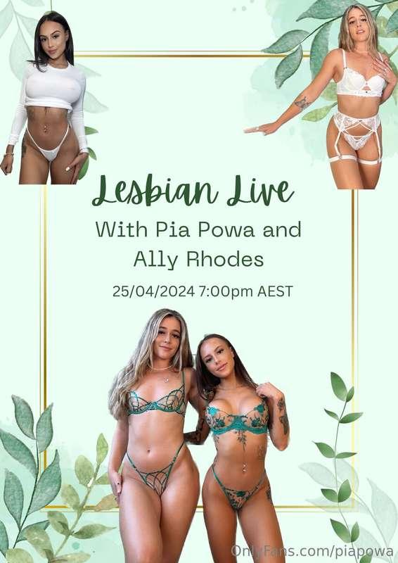 Mark it in your calendars! @allyrhodes and I are going live ..