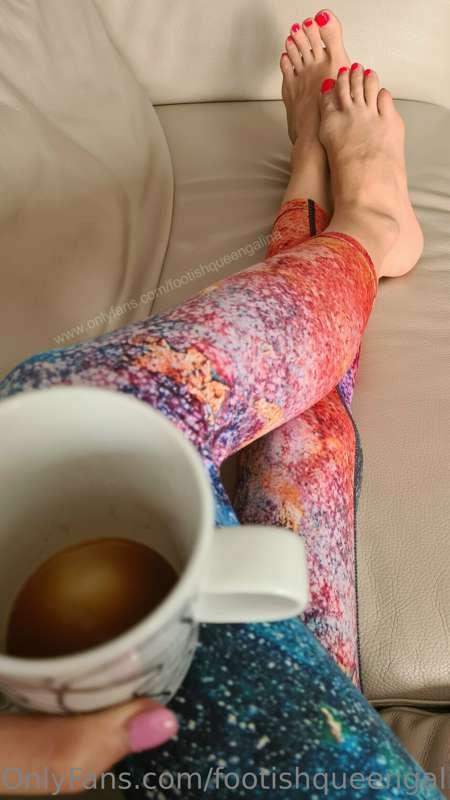 Rub my feet while I drink my coffee?