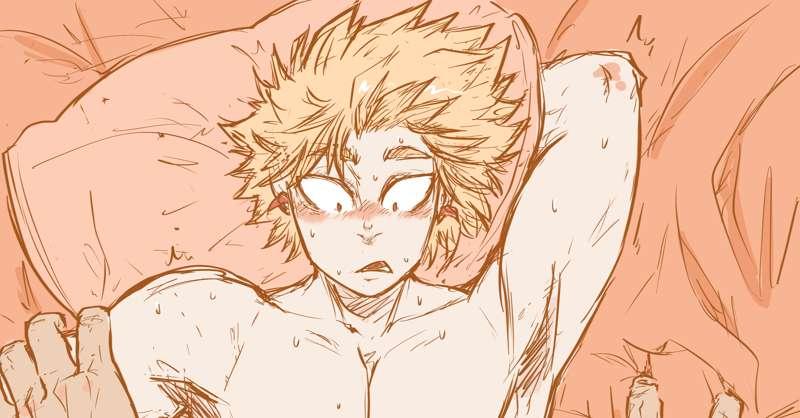 KiriBaku Month nsfw_Day5 Belly Bulge