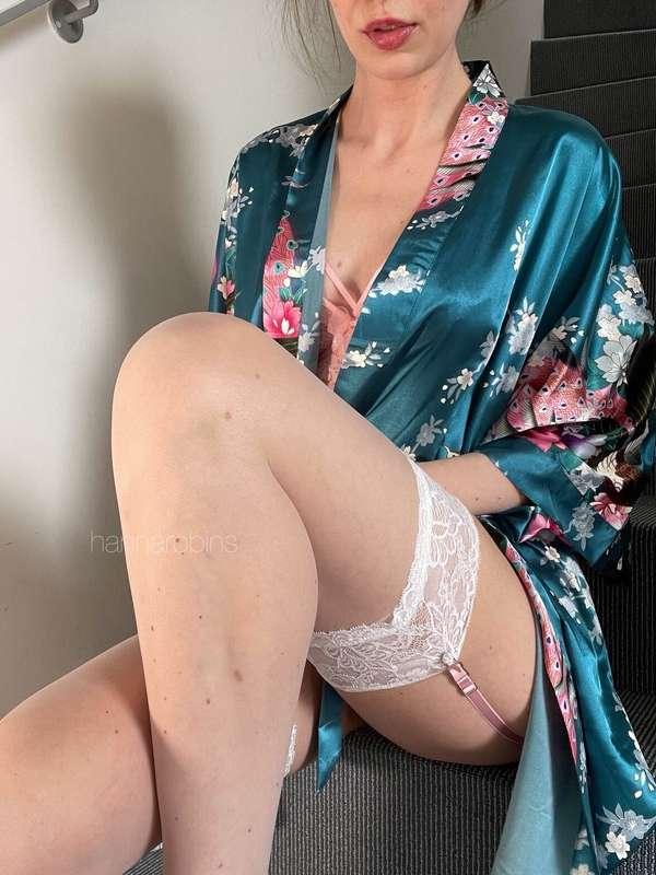 Imagine running your hands up these soft stockings… now stop..