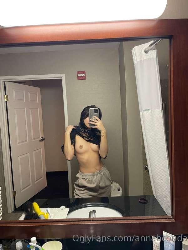 In a hotel room all by my lonesome..