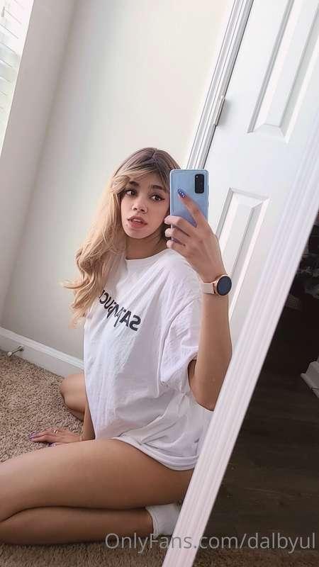 I love being home in just a big t-shirt, makes for fun activ..