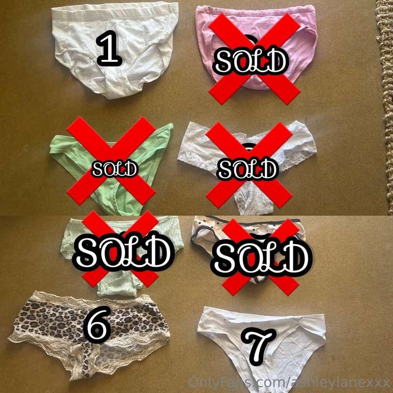 ### ***GET MY PANTIES*** 😋💦👀 All are bagged and ready to shi..