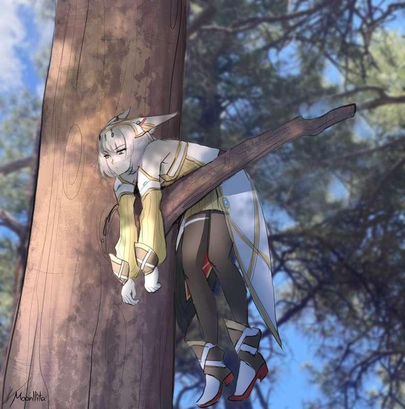 Nia is stuck (doodle) 