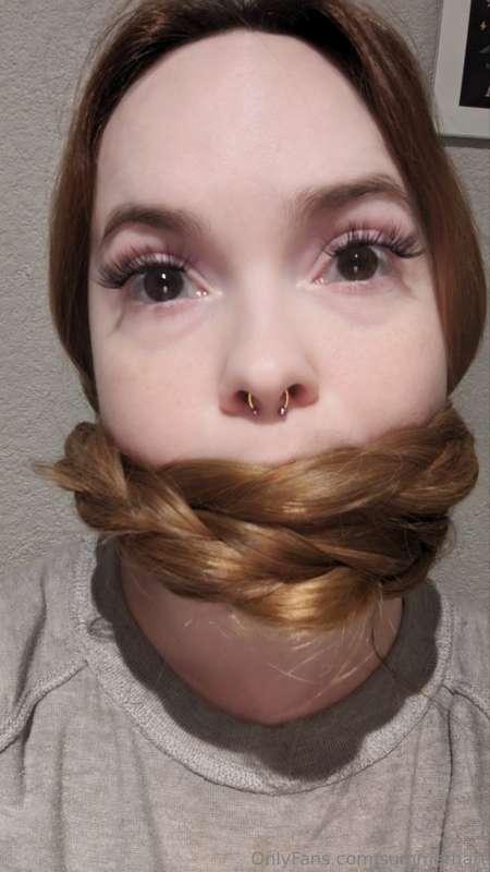 Some fun gagged pics for you, done by request. 💕